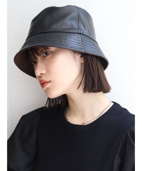 MURUA(ムルーア)の「リバーシブルバケットハット(ハット・レディース・ブラック/モカ・FREE)」の8枚目の写真