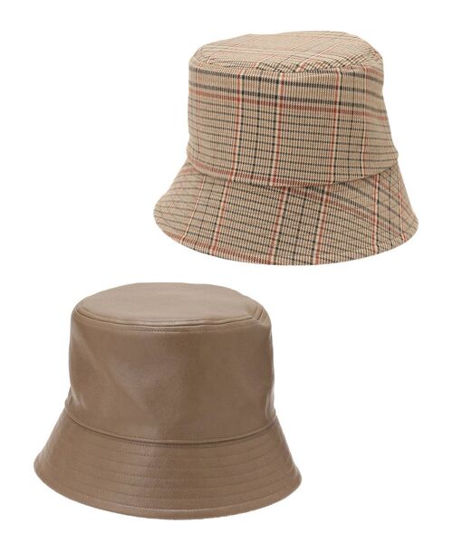 MURUA(ムルーア)の「リバーシブルバケットハット(ハット・レディース・ブラック/モカ・FREE)」の3枚目の写真