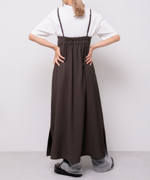 Adoon plain(アドーンプレーン)の「【360°美シルエット!】アソートキャミワンピース(ワンピース・レディース・ダークブラウン/レオパード・FREE)」の14枚目の写真