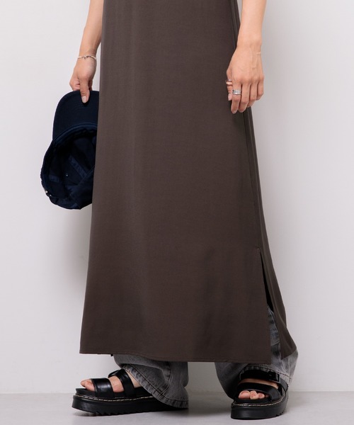 Adoon plain(アドーンプレーン)の「【360°美シルエット!】アソートキャミワンピース(ワンピース・レディース・ダークブラウン/レオパード・FREE)」の17枚目の写真