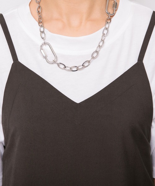 Adoon plain(アドーンプレーン)の「【360°美シルエット!】アソートキャミワンピース(ワンピース・レディース・ダークブラウン/レオパード・FREE)」の6枚目の写真