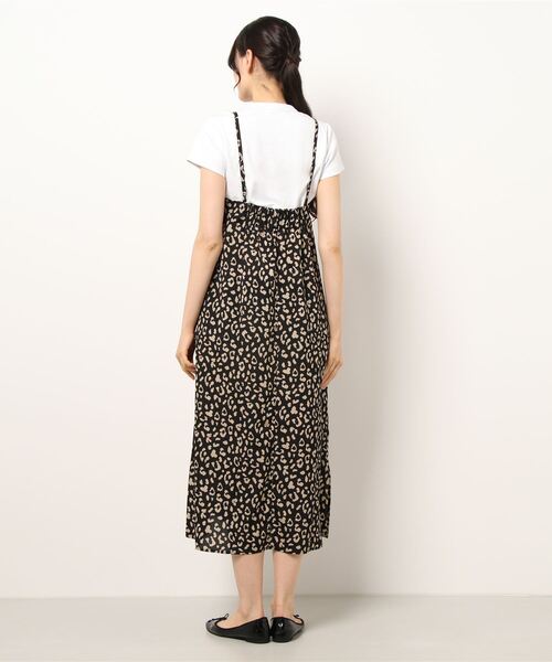 Adoon plain(アドーンプレーン)の「【360°美シルエット!】アソートキャミワンピース(ワンピース・レディース・ダークブラウン/レオパード・FREE)」の18枚目の写真