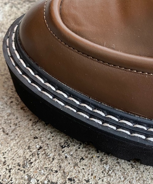 CAPRICIEUX LE'MAGE（カプリシューレマージュ）の「トラックソールローファー（ローファー・レディース・ブラック/ブラウン・39/37）」の7枚目の写真