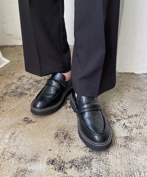 CAPRICIEUX LE'MAGE（カプリシューレマージュ）の「トラックソールローファー（ローファー・レディース・ブラック/ブラウン・39/37）」の13枚目の写真