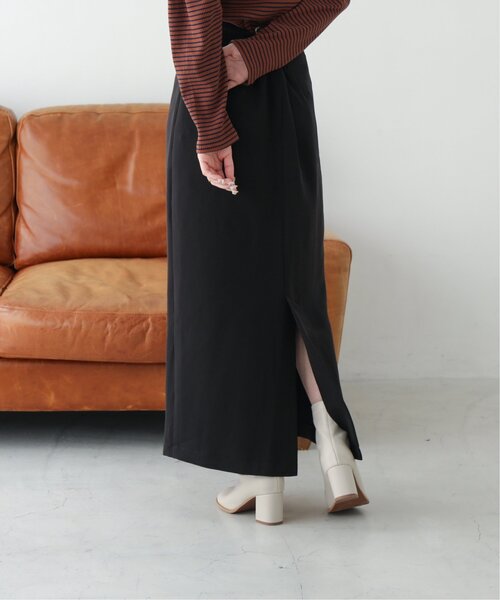 RAY CASSIN（レイカズン）の「ストレッチパネルスカート（スカート・レディース・ベージュ/ブラック/ライトカーキ・MEDIUM/SMALL）」の2枚目の写真