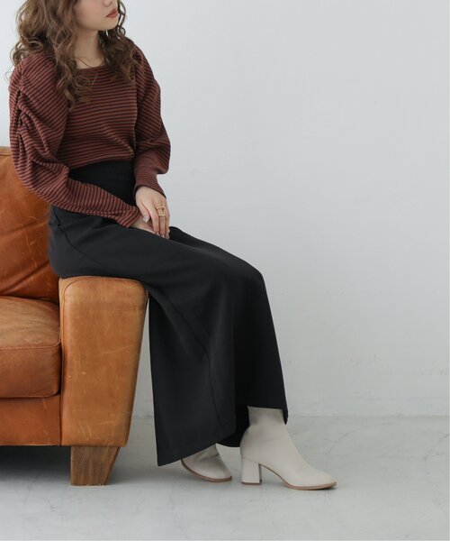 RAY CASSIN（レイカズン）の「ストレッチパネルスカート（スカート・レディース・ベージュ/ブラック/ライトカーキ・MEDIUM/SMALL）」の4枚目の写真