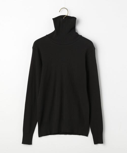 gicipi（ジチピ）の「＜gicipi(ジチピ)＞ ANANAS タートルネック プルオーバー カットソー（Tシャツ/カットソー・レディース・オフホワイト/ブラック/ブラウン・FREE）」の5枚目の写真