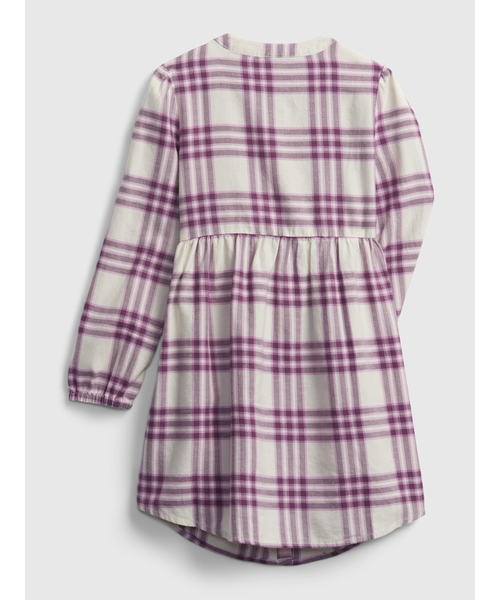 GAP（ギャップ）の「プレイド シャツワンピース (キッズ)（シャツワンピース・キッズ・パープル系その他・M/L/XL/XXL/S/XS）」の4枚目の写真
