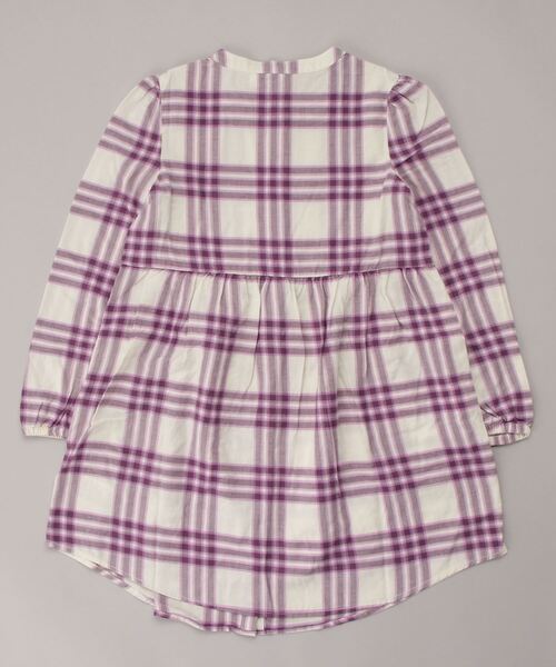 GAP（ギャップ）の「プレイド シャツワンピース (キッズ)（シャツワンピース・キッズ・パープル系その他・M/L/XL/XXL/S/XS）」の2枚目の写真