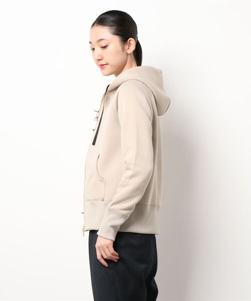 PICCIN（ピッチン）の「ECO BLUE ダンボールダブルジップパーカー（パーカー・レディース・ホワイト/ブラック/ベージュ/グレイッシュベージュ/ライトグレー/サンドベージュ・M）」の11枚目の写真