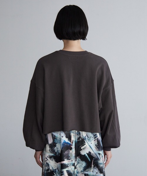 PAGEBOY（ページボーイ）の「WEB限定アイテム / ビンテージショート裏毛（スウェット・レディース・チャコールグレー/オフホワイト/ブルー/グリーン・FREE）」の18枚目の写真