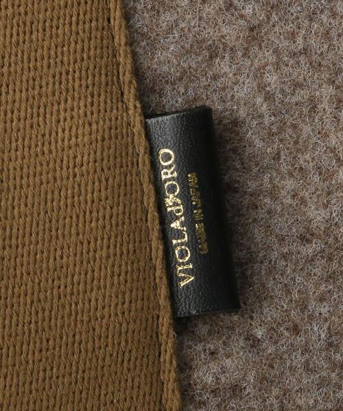 VIOLAd'ORO(ヴィオラドーロ)の「<VIOLAd’ORO>GINO ミドルフェルト トートバッグ -2WAY-◆(トートバッグ・レディース・オフホワイト/モカ・FREE)」の6枚目の写真