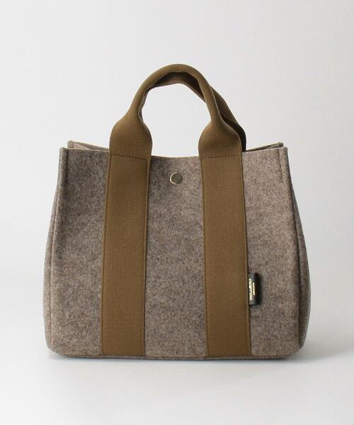 VIOLAd'ORO(ヴィオラドーロ)の「<VIOLAd’ORO>GINO ミドルフェルト トートバッグ -2WAY-◆(トートバッグ・レディース・オフホワイト/モカ・FREE)」の14枚目の写真