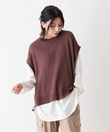 SHOO・LA・RUE | 【2点セット】ロールネックベスト＋Tシャツ(ベスト)