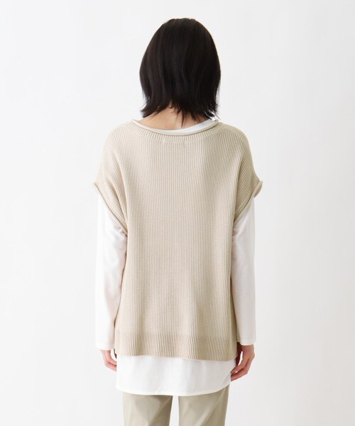 SHOO・LA・RUE(シューラルー)の「◆【2点セット】ロールネックベスト+Tシャツ(ベスト・レディース・チャコールグレー/ブラウン系その他/ナチュラル/ピンク系・02/03/04)」の11枚目の写真