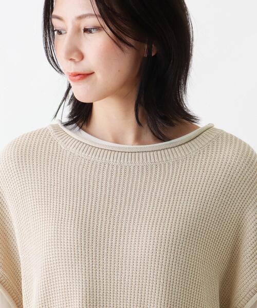 SHOO・LA・RUE(シューラルー)の「◆【2点セット】ロールネックベスト+Tシャツ(ベスト・レディース・チャコールグレー/ブラウン系その他/ナチュラル/ピンク系・02/03/04)」の5枚目の写真