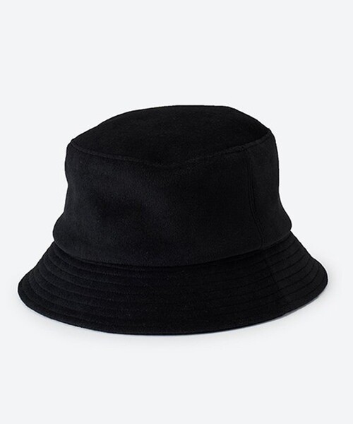 KIJIMA TAKAYUKI(キジマ タカユキ)の「アンゴラウールビーバーバケットハット/ANGOLA WOOL BEAVER BUCKET HAT(ハット・メンズ・グレー/ブラック/ブラウン・3/2)」の2枚目の写真
