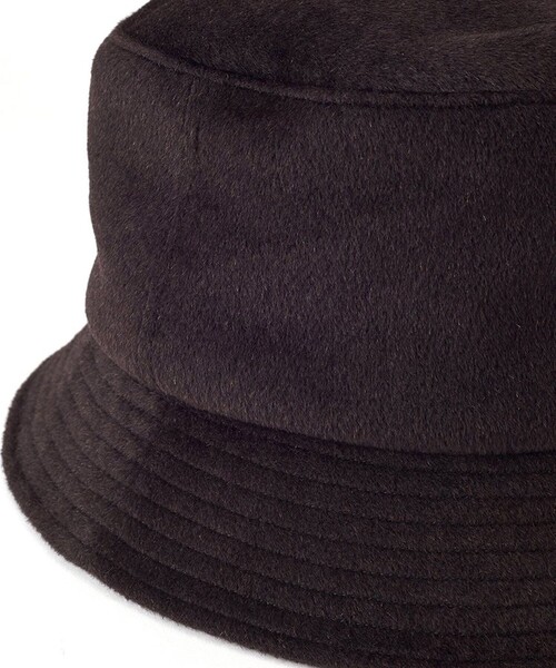 KIJIMA TAKAYUKI(キジマ タカユキ)の「アンゴラウールビーバーバケットハット/ANGOLA WOOL BEAVER BUCKET HAT(ハット・メンズ・グレー/ブラック/ブラウン・3/2)」の5枚目の写真