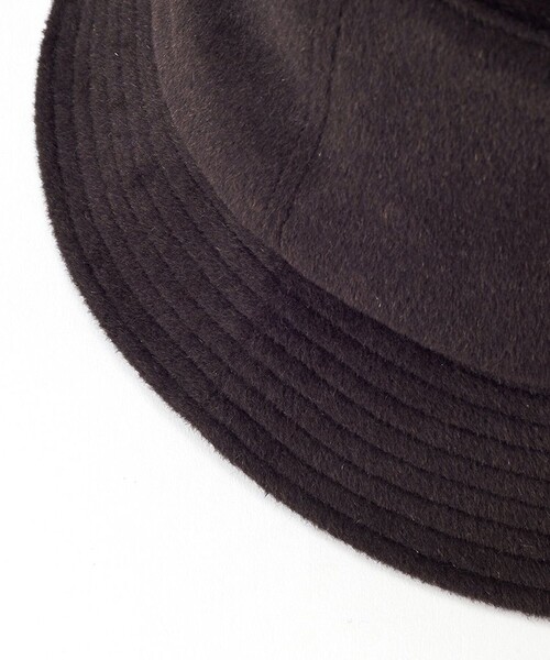 KIJIMA TAKAYUKI(キジマ タカユキ)の「アンゴラウールビーバーバケットハット/ANGOLA WOOL BEAVER BUCKET HAT(ハット・メンズ・グレー/ブラック/ブラウン・3/2)」の4枚目の写真