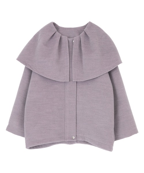 titivate(ティティベイト)の「ビッグフリルカラーブルゾン(ブルゾン・レディース・パープル/チャコール/ブラウン・M/S)」の8枚目の写真