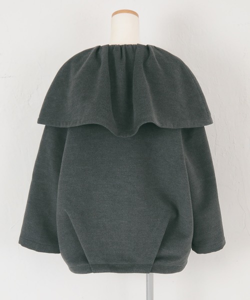 titivate(ティティベイト)の「ビッグフリルカラーブルゾン(ブルゾン・レディース・パープル/チャコール/ブラウン・M/S)」の7枚目の写真