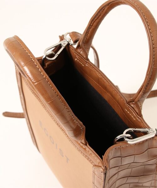 EGOIST（エゴイスト）の「2WAYロゴBAG（ショルダーバッグ・レディース・ブラック/キャメル・FREE）」の3枚目の写真