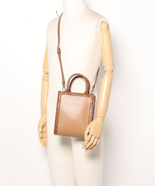EGOIST（エゴイスト）の「2WAYロゴBAG（ショルダーバッグ・レディース・ブラック/キャメル・FREE）」の8枚目の写真