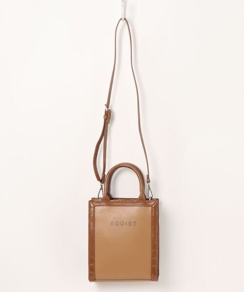 EGOIST（エゴイスト）の「2WAYロゴBAG（ショルダーバッグ・レディース・ブラック/キャメル・FREE）」の6枚目の写真