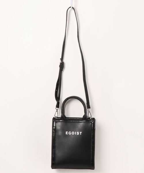 EGOIST（エゴイスト）の「2WAYロゴBAG（ショルダーバッグ・レディース・ブラック/キャメル・FREE）」の4枚目の写真