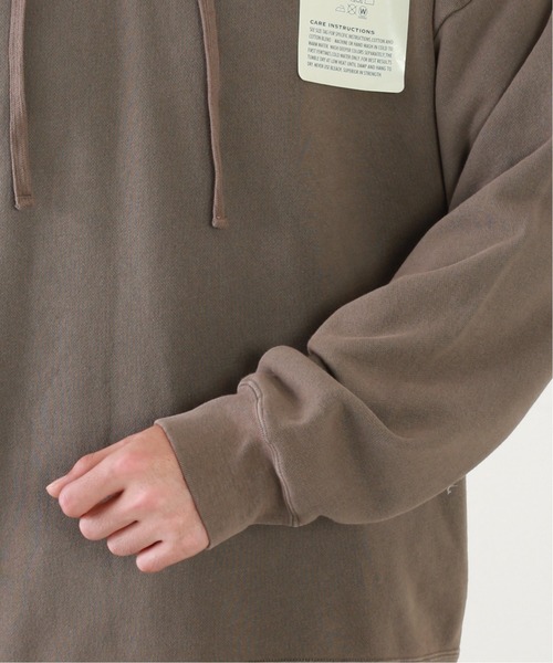 JOURNAL STANDARD relume（ジャーナルスタンダード　レリューム）の「CALIFORNIA UPCYCLE オーバーサイズ プルオーバーパーカー/フーディ―/ビッグシルエット（パーカー・メンズ・ライトグレー/ウッド/ライトグリーン・MEDIUM/LARGE）」の15枚目の写真