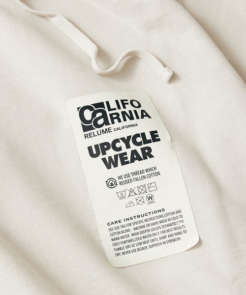 JOURNAL STANDARD relume（ジャーナルスタンダード　レリューム）の「CALIFORNIA UPCYCLE オーバーサイズ プルオーバーパーカー/フーディ―/ビッグシルエット（パーカー・メンズ・ライトグレー/ウッド/ライトグリーン・MEDIUM/LARGE）」の19枚目の写真