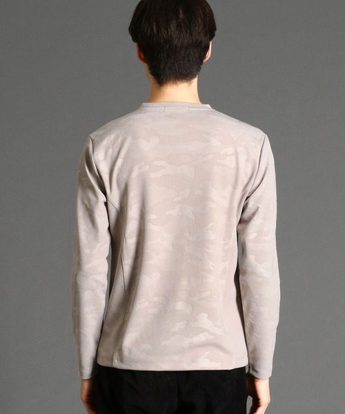 HIDEAWAYS NICOLE(ハイダウェイニコル)の「迷彩柄長袖カットソー(Tシャツ/カットソー・メンズ・ブラック/オフホワイト/グレイッシュベージュ・MEDIUM/LARGE/X-LARGE)」の6枚目の写真