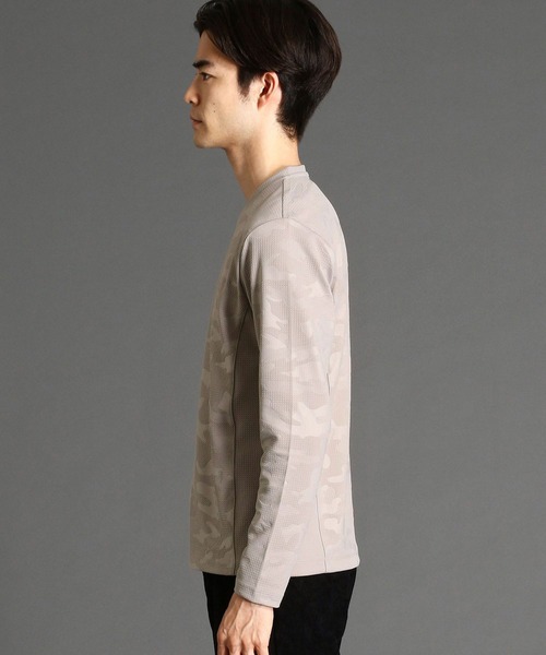 HIDEAWAYS NICOLE(ハイダウェイニコル)の「迷彩柄長袖カットソー(Tシャツ/カットソー・メンズ・ブラック/オフホワイト/グレイッシュベージュ・MEDIUM/LARGE/X-LARGE)」の7枚目の写真