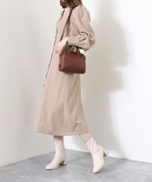 配色ステッチＩラインワンピース