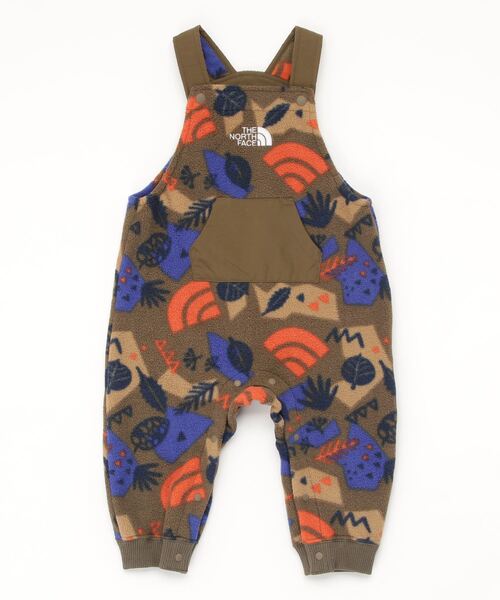THE NORTH FACE（ザノースフェイス）の「ザ ノース フェイス THE NORTH FACE B Camp-bell Fleece Overall(ベビーキャンベルフリースオーバーオール)（その他パンツ・キッズ・オリーブ/ダークグリーン/ネイビー・80ｃｍ/90cm）」の3枚目の写真
