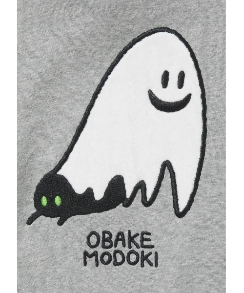 Design Tshirts Store graniph（デザイン　ティーシャツ　ストア　グラニフ）の「オバケモドキ｜グラフィックパーカー（パーカー・メンズ・ヘザーグレー・SMALL/MEDIUM/LARGE/X-LARGE）」の8枚目の写真