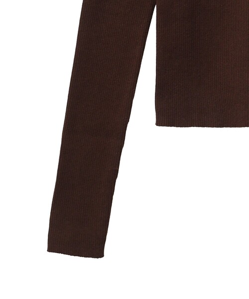 CLANE（クラネ）の「【CLANE(クラネ)】ハイネックリブニットトップス 11106-1192（ニット/セーター・レディース・ブラック/アイボリー/ブラウン・1/2）」の11枚目の写真