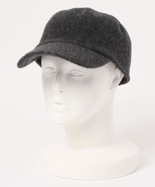 Samansa Mos2(サマンサ モスモス)の「レザーベルトウールキャップ(キャップ・レディース・ブラウン/モカ/チャコール・フリ-)」の2枚目の写真