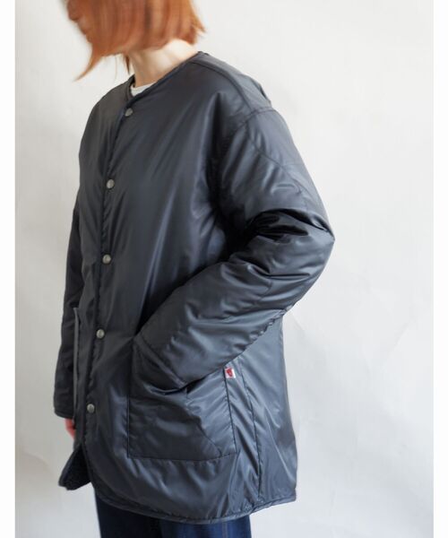 MANASTASH（マナスタッシュ）の「MANASTASH/マナスタッシュ　W's REVERSIBLE JACKET　ウィメンズリバーシブルジャケット　ボア（ブルゾン・レディース・ナチュラル/ブラック・MEDIUM）」の7枚目の写真