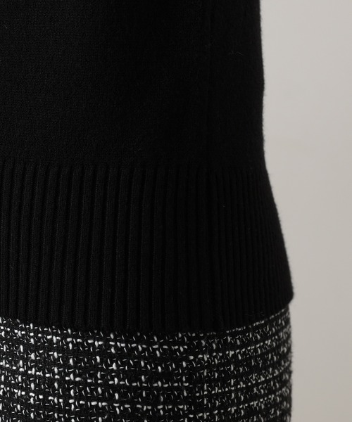 natural couture（ナチュラルクチュール）の「ラッフルスリーブニット（ニット/セーター・レディース・ブラック/オフホワイト/ミント/ラベンダー・FREE）」の22枚目の写真