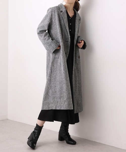 one after another NICE CLAUP(ワンアフターアナザーナイスクラップ)の「ビッグカラ―フレアワンピース(ワンピース・レディース・ブラック/ベージュ/モカ/その他1・FREE)」の6枚目の写真