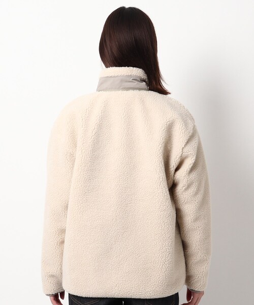 BASECONTROL（ベースコントロール）の「◆【防風】 ボアフリース スタンドカラージップブルゾン（ブルゾン・レディース・アイボリー/カーキ/ベージュ・99）」の10枚目の写真