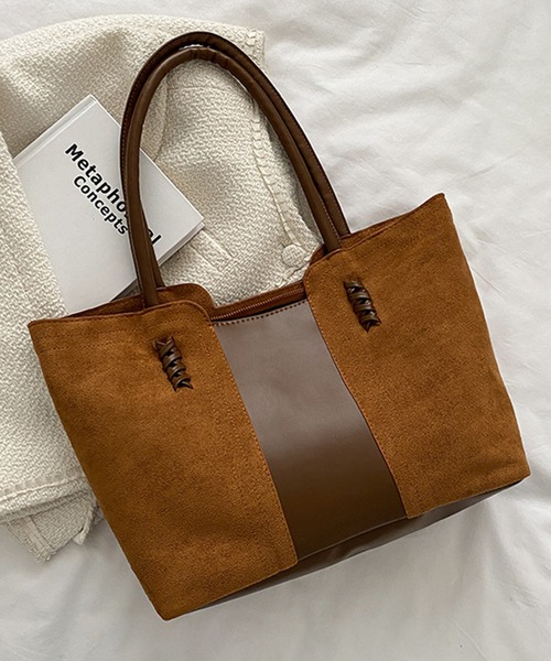 韓国風olフェイクレザートートバッグ