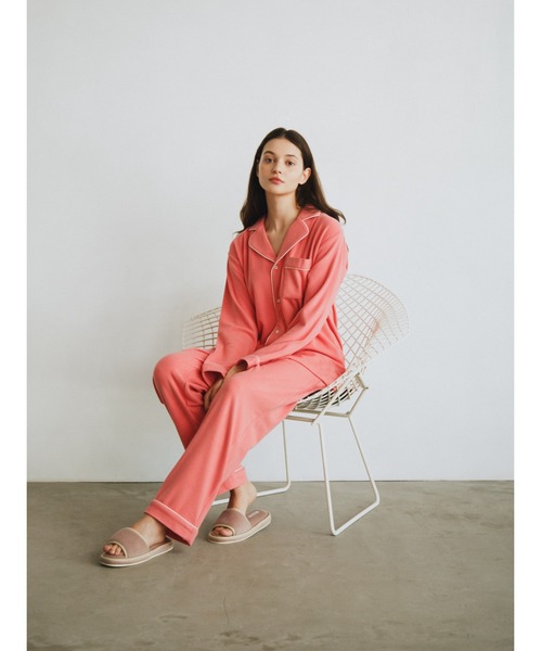 Priv. Spoons Club（プライベートスプーンズクラブ）の「【ジェンダーレス】Comfyパジャマセット（ルームウェア/パジャマ・レディース・ピンク/ブラウン系その他・1/2/0）」の5枚目の写真