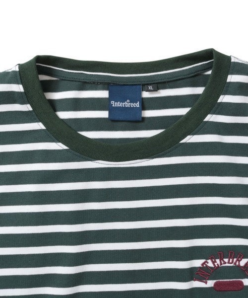 INTERBREED(インターブリード)の「【INTERBREED/インターブリード】Club House Border LS Tee(Tシャツ/カットソー・メンズ・グリーン/ネイビー/ブラック・LARGE)」の7枚目の写真