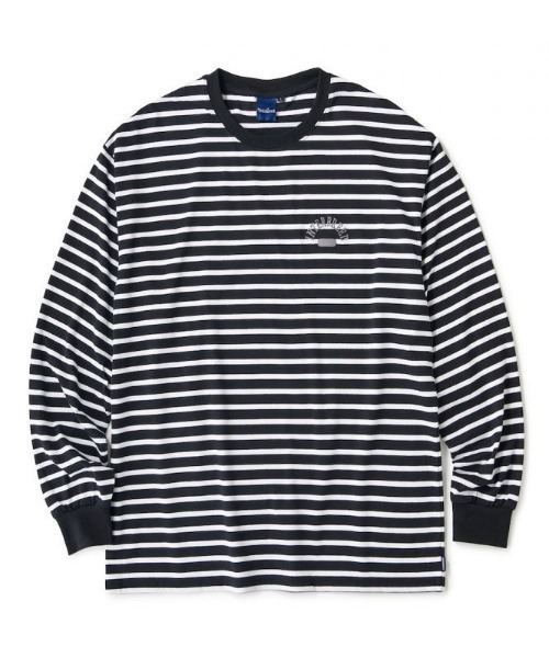 INTERBREED(インターブリード)の「【INTERBREED/インターブリード】Club House Border LS Tee(Tシャツ/カットソー・メンズ・グリーン/ネイビー/ブラック・LARGE)」の10枚目の写真