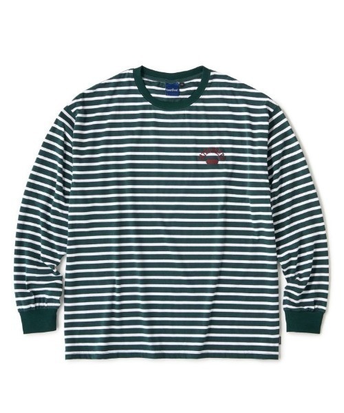 INTERBREED(インターブリード)の「【INTERBREED/インターブリード】Club House Border LS Tee(Tシャツ/カットソー・メンズ・グリーン/ネイビー/ブラック・LARGE)」の6枚目の写真