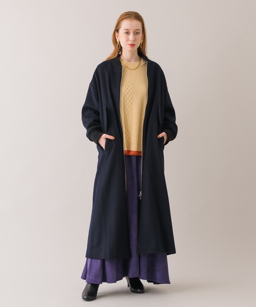 TRANOI(トラノイ)の「TRANOI ドロストケーブルニットクルー(ニット/セーター・レディース・ブラック/ベージュ/レッド・FREE)」の11枚目の写真