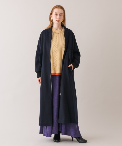 TRANOI(トラノイ)の「TRANOI ドロストケーブルニットクルー(ニット/セーター・レディース・ブラック/ベージュ/レッド・FREE)」の20枚目の写真