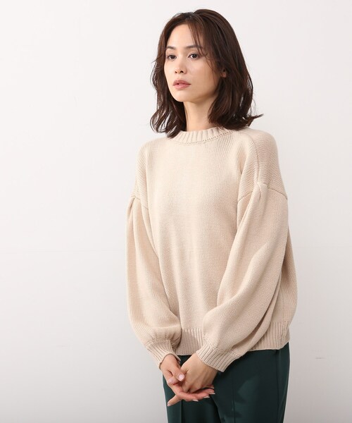 DRESKIP(ドレスキップ)の「◆前後2WAYショートニットカーディガン(カーディガン/ボレロ・レディース・グリーン/グレー系その他/ブラウン系その他/ナチュラル・02/03)」の1枚目の写真